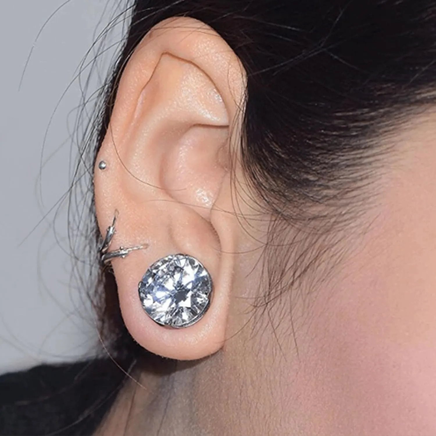 10G 8G 6G 4G 2G 0G 00G F136 Titanium Ear Gauges Screw Fit Flesh Tunnels Plugs Earrings Hypoallergenic Implant Medical Grade Surgical Steel Earring Plugs Piercing Jewelry for Women Men