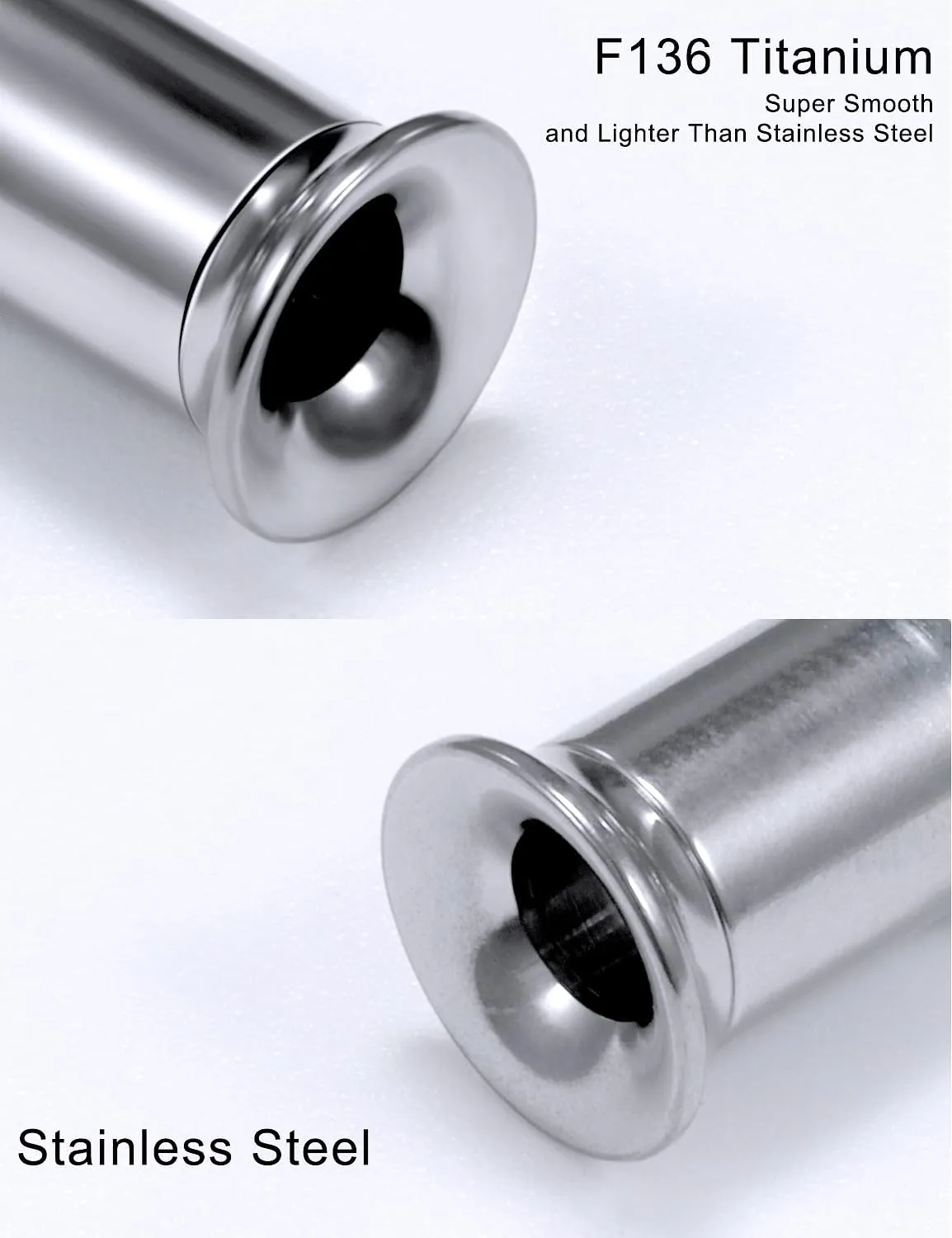 10G 8G 6G 4G 2G 0G 00G F136 Titanium Square Ear Gauges Screw Fit Flesh Tunnels Plugs Earrings Hypoallergenic Implant Medical Grade Surgical Steel Earring Plugs Piercing Jewelry for Women Men