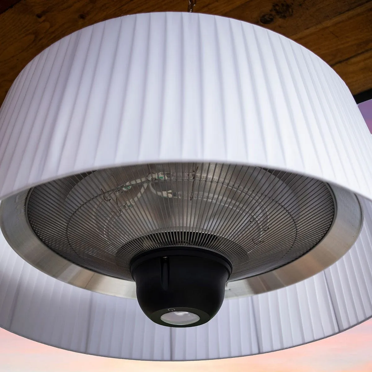 1800W Lyra Hanging Electric Patio Heater / White