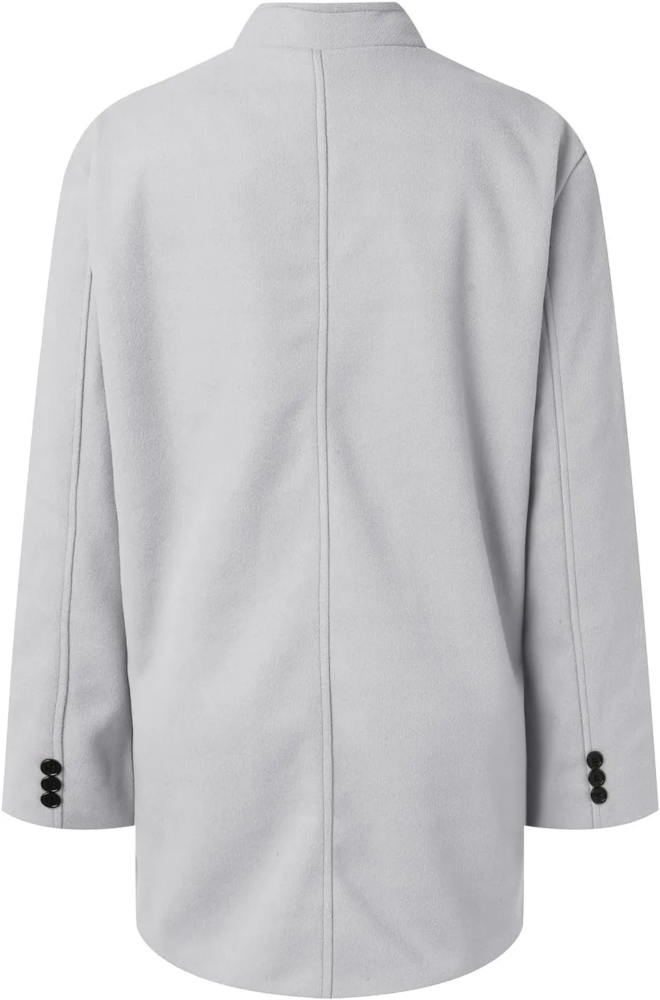 2023 Women's Elegant Blazers Single Breasted Coat Winter Long Sleeve Mid Woolen Overcoat Work Office Pea Jackets Overcoats