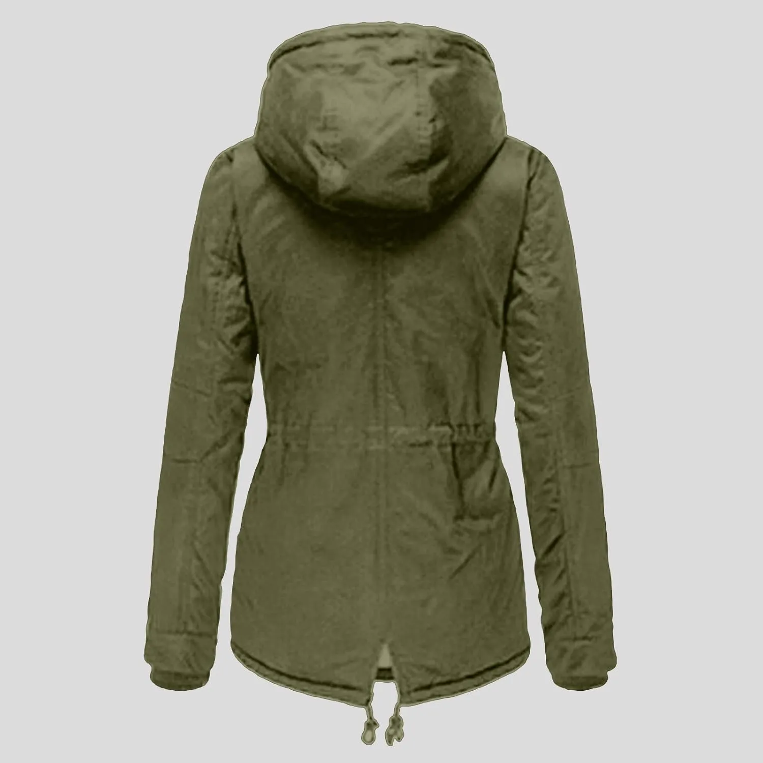 2023 Womens Hooded Trench Coat Winter Thicken Windbreaker Jackets Warm Fleece Lined Outwear Plus Size Overcoat Outwear