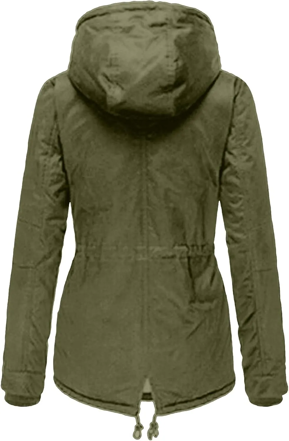 2023 Womens Hooded Trench Coat Winter Thicken Windbreaker Jackets Warm Fleece Lined Outwear Plus Size Overcoat Outwear