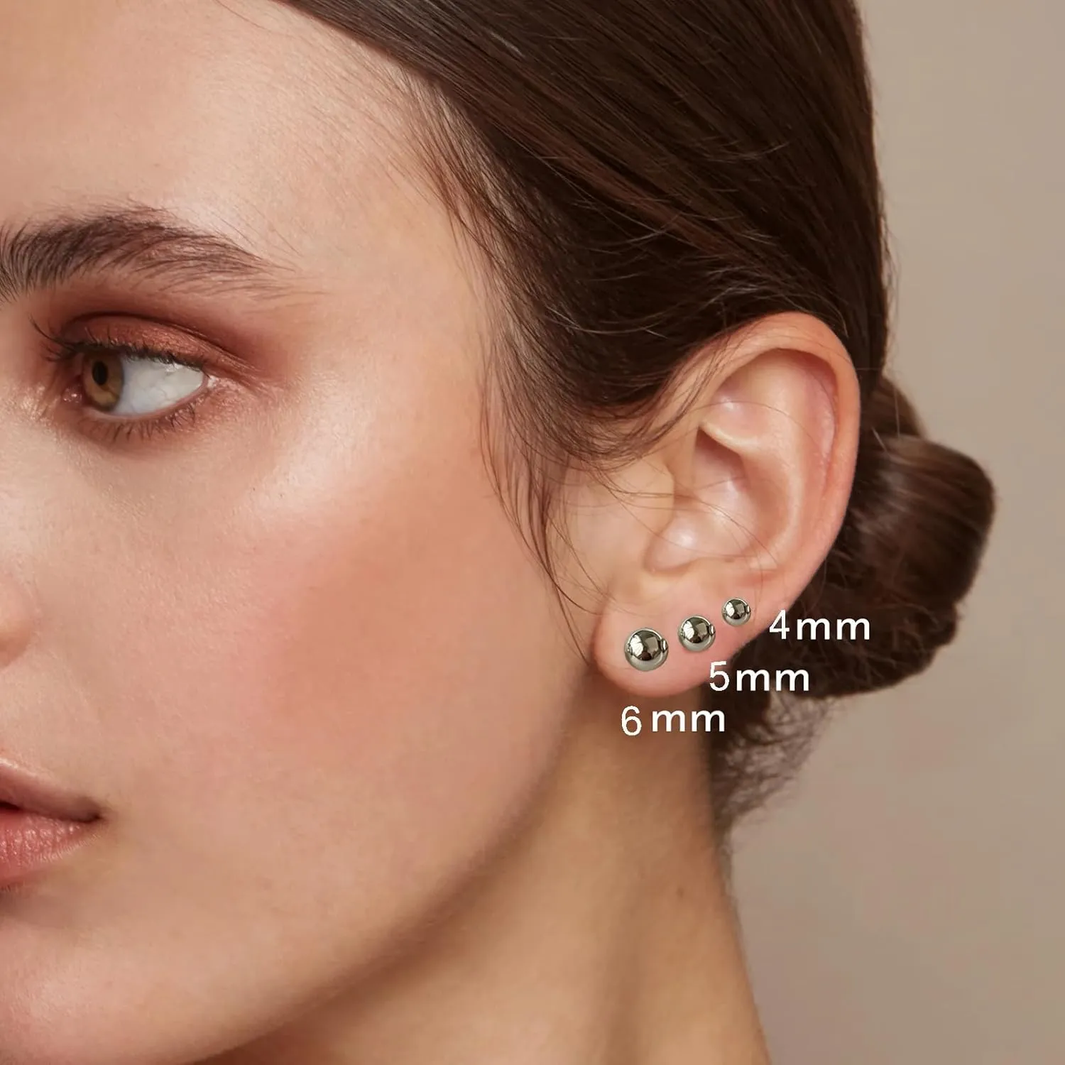 3 Pairs Stud Earrings Set For Women Gold Pearl Earrings Studs Set Hypoallergenic Cubic Zirconia Earrings