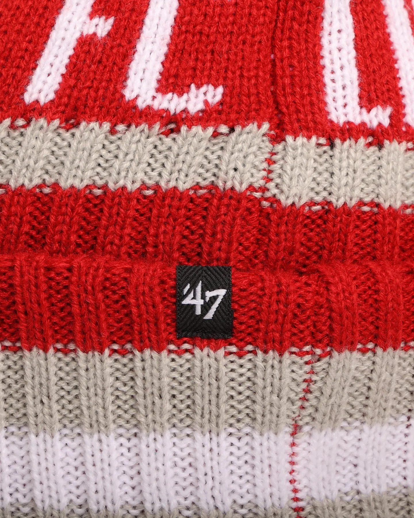 47 Brand Liverpool FC 'Premier League Supporters' Light 47 Cuff Knit Beanie Red