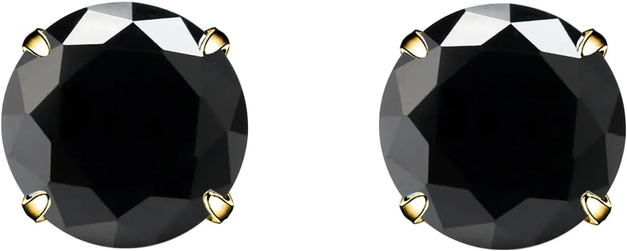 5A Stunning Black Obsidian Hypoallergenic Quartz Stone Surgical 316L Stainless Steel,Hypoallergenic Tragus Cartilage Sleeper Earrings,Earring Stud Gift Box,Men Women Womens Mens