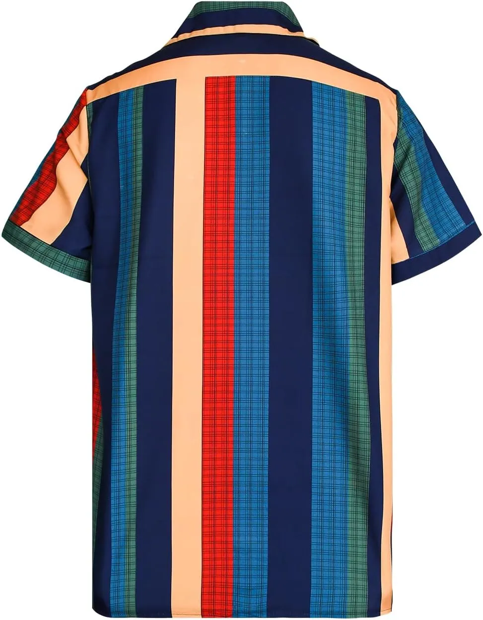 90s 70s Men's Vintage Shirts Casual Short Sleeve Button-Down Shirts Fashion Summer Beach Hawaiian Shirts