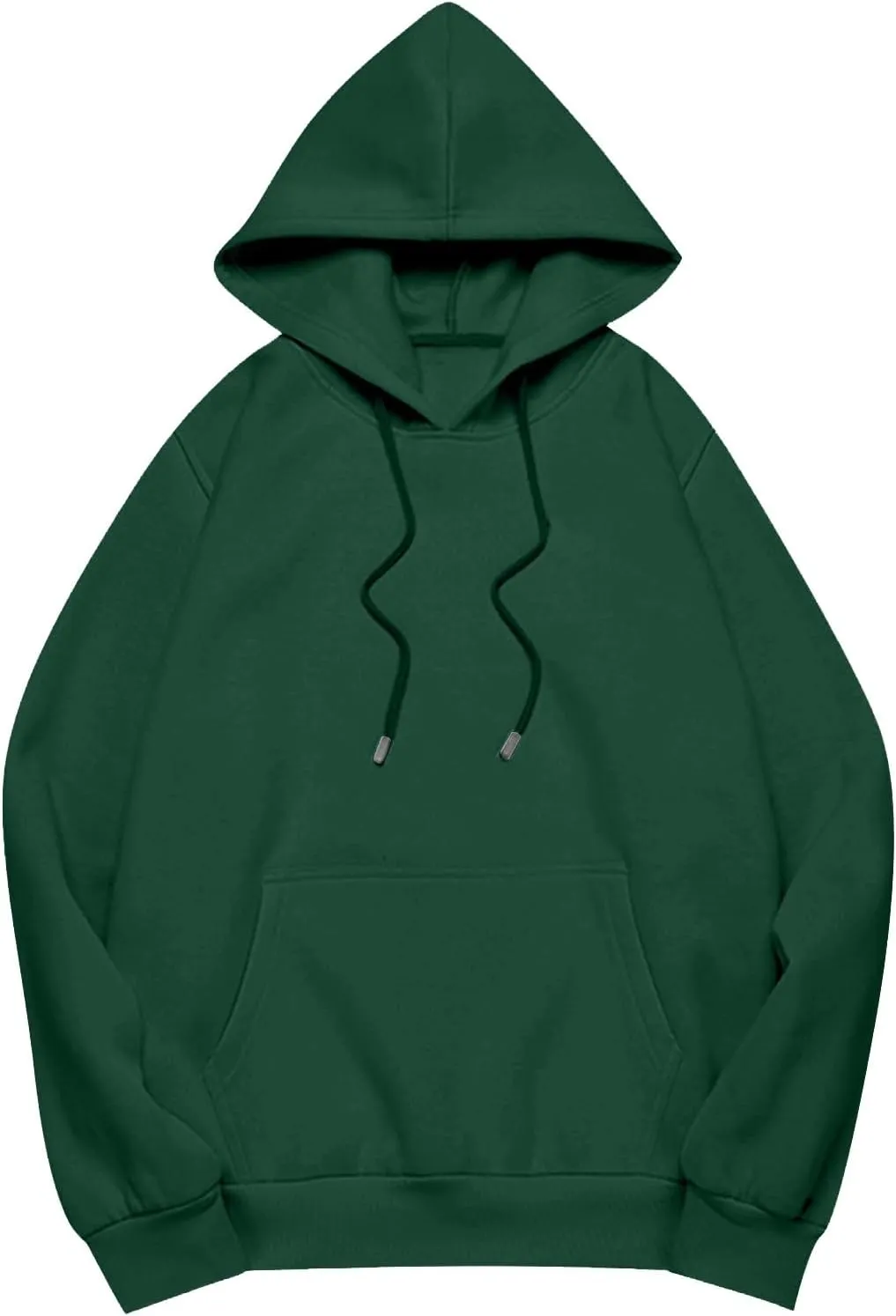 ADHOWBEW Womens Hoodies 2024 Fashion Oversized Drop Shoulder Long Sleeve Drawstring Sweatshirt Pullover with Pockets