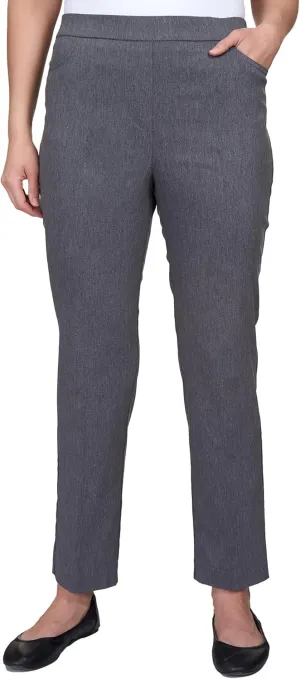 Alfred Dunner Women's Allure Slimming Missy Stretch Pants-Modern Fit