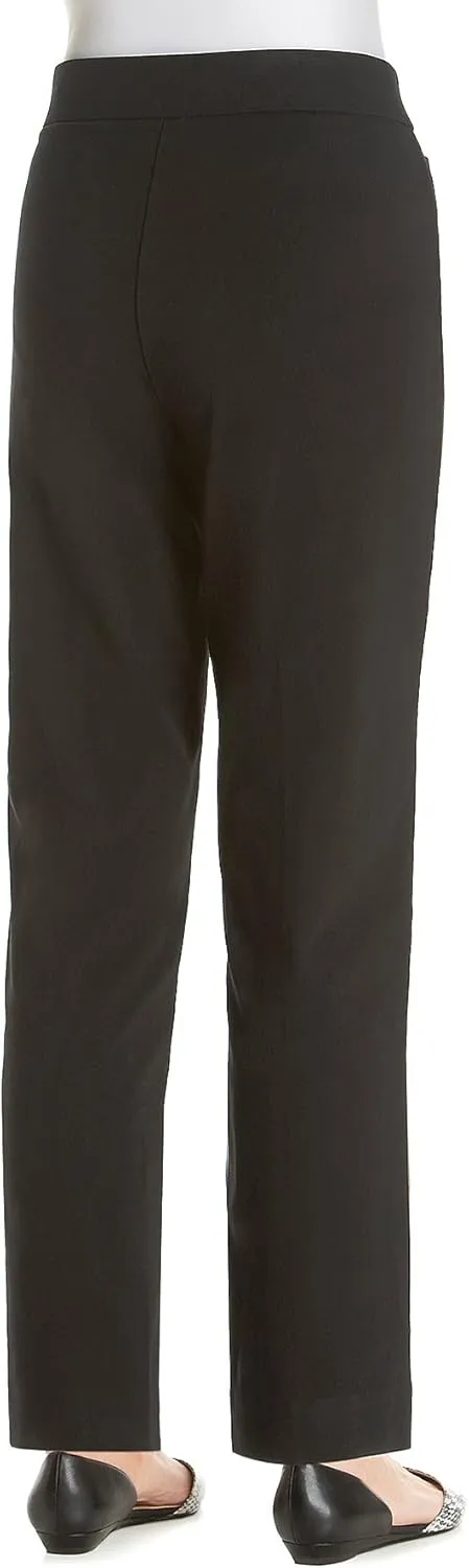 Alfred Dunner Women's Allure Slimming Missy Stretch Pants-Modern Fit