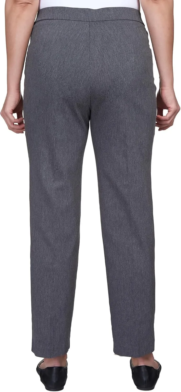 Alfred Dunner Women's Allure Slimming Missy Stretch Pants-Modern Fit