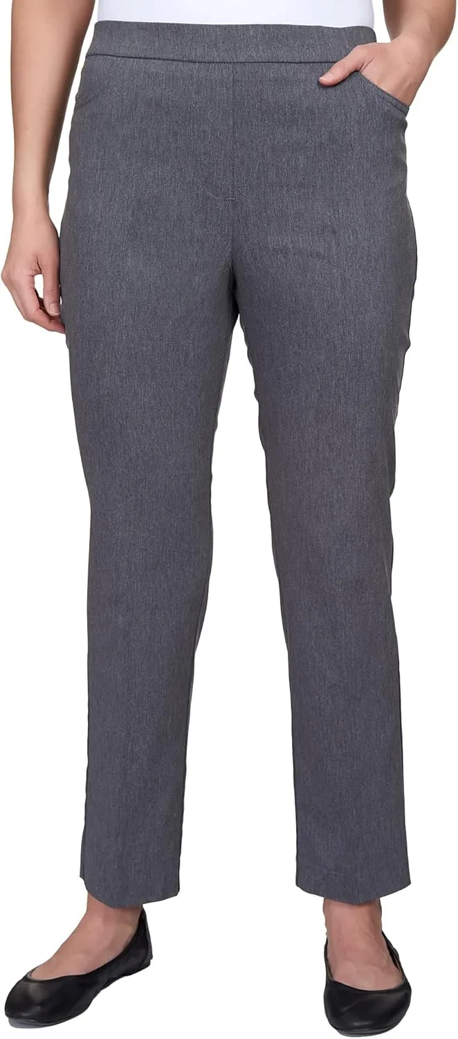 Alfred Dunner Women's Allure Slimming Missy Stretch Pants-Modern Fit