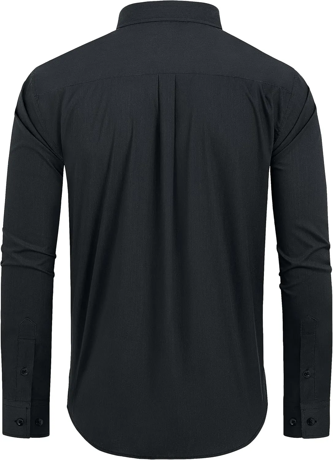 Alimens & Gentle Men's Dress Shirts Regular Fit Long Sleeve Button Down Shirts Wrinkle Free Cotton Shirts