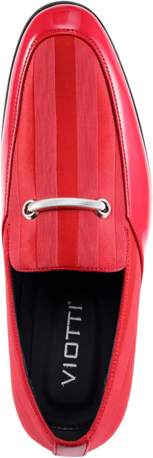 Amali Fay Velvet Men??s Slip-On Shoes with Gold Chain Ornament Dress Shoes for Men Velvet Formal Loafers for Men The Original Smoking Men Tuxedo Dress Shoes
