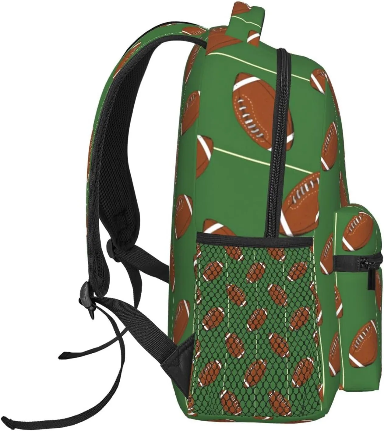 American Football Travel Laptop Backpack for Women Lightweight College Backpack Adjustable Fits 15.6 Inch Laptop Bag Waterproof for Men
