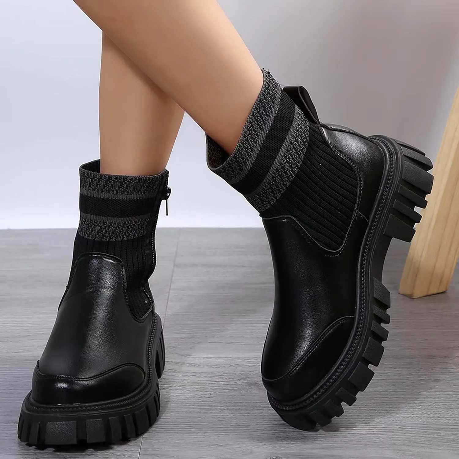 Ankle Boots Men Square Toe Ankle Boots Lace Up Ankle Boots for Women Boots for Skinny Legs Boots for Women Ankle Booties Low Heel Boot for Sprained Ankle