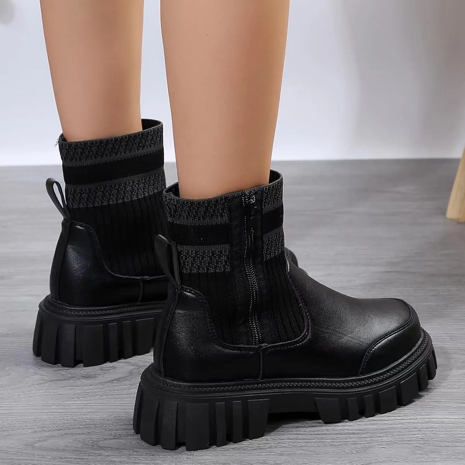 Ankle Boots Men Square Toe Ankle Boots Lace Up Ankle Boots for Women Boots for Skinny Legs Boots for Women Ankle Booties Low Heel Boot for Sprained Ankle