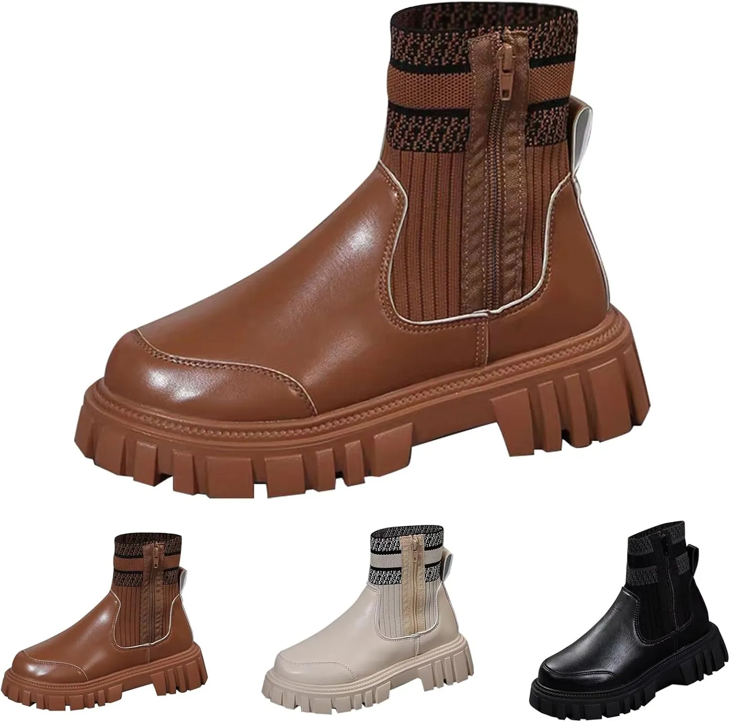 Ankle Boots Men Square Toe Ankle Boots Lace Up Ankle Boots for Women Boots for Skinny Legs Boots for Women Ankle Booties Low Heel Boot for Sprained Ankle