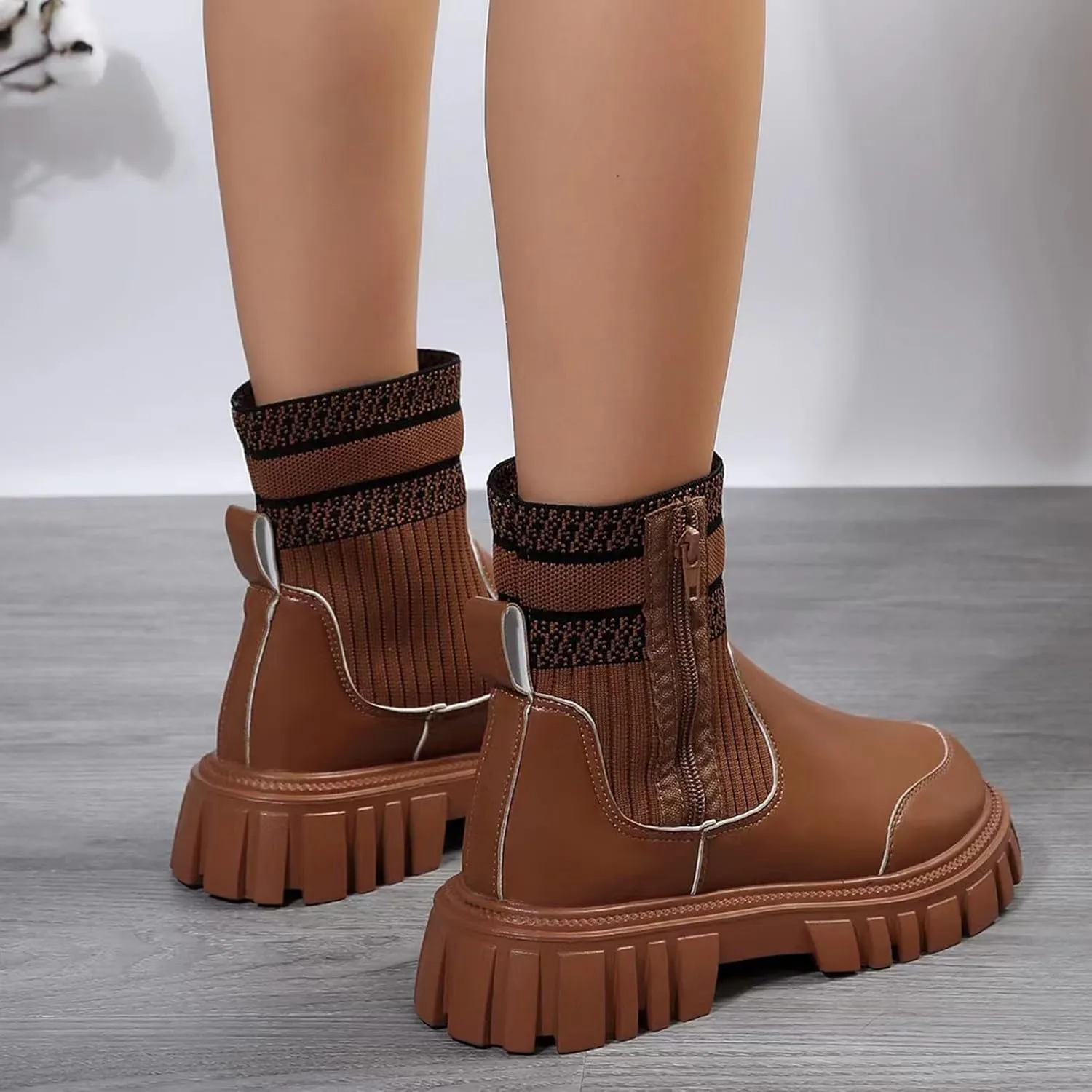 Ankle Boots Men Square Toe Ankle Boots Lace Up Ankle Boots for Women Boots for Skinny Legs Boots for Women Ankle Booties Low Heel Boot for Sprained Ankle