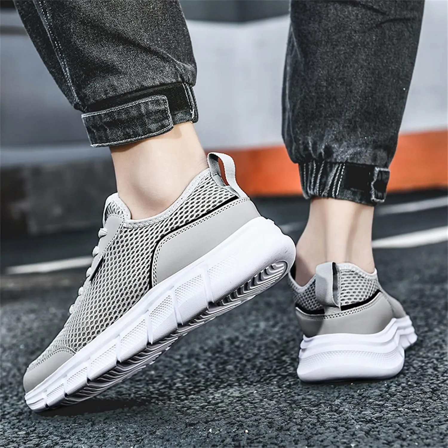 Arch Support Fitness Sneaker for Men Lightweight Breathable Walking Shoe Gym Tennis Sport Jogging Walking Shoes