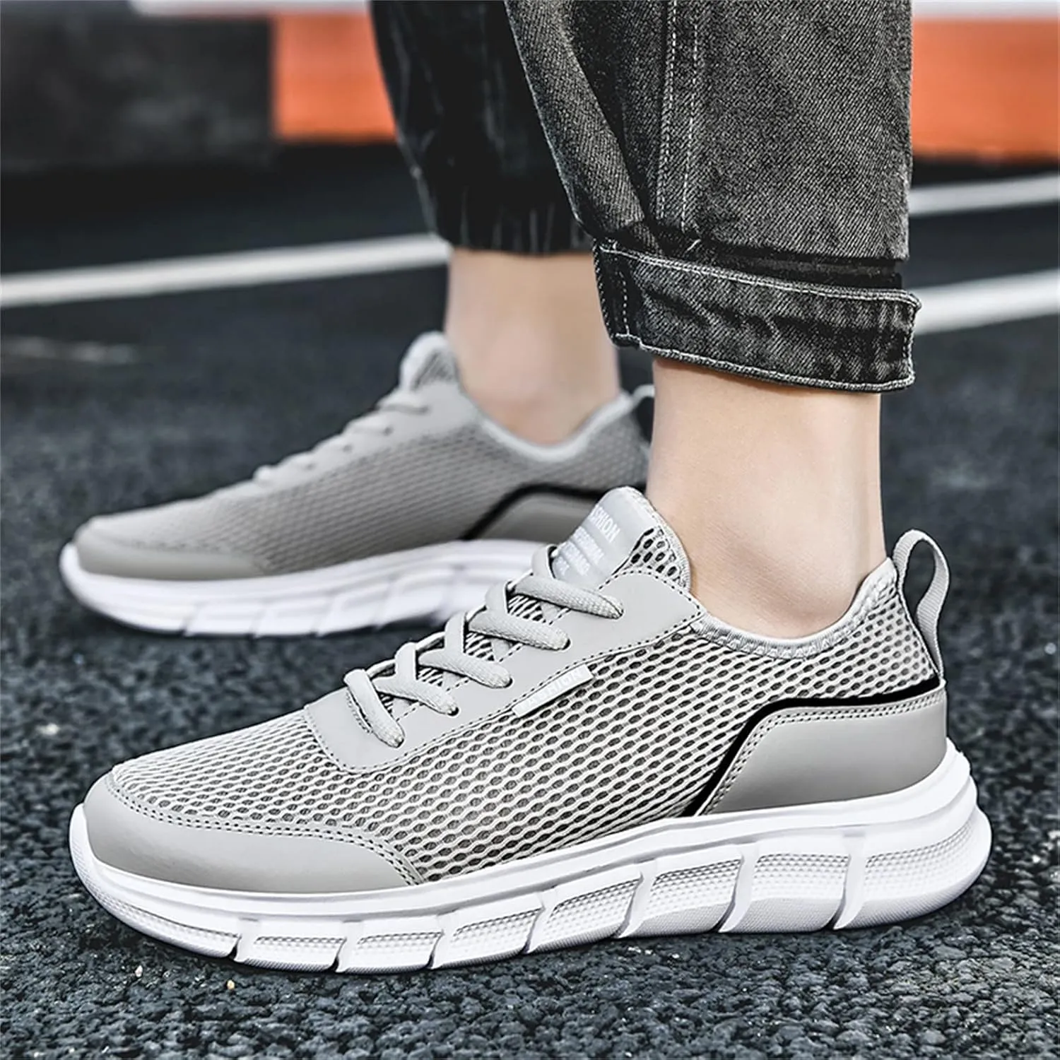 Arch Support Fitness Sneaker for Men Lightweight Breathable Walking Shoe Gym Tennis Sport Jogging Walking Shoes