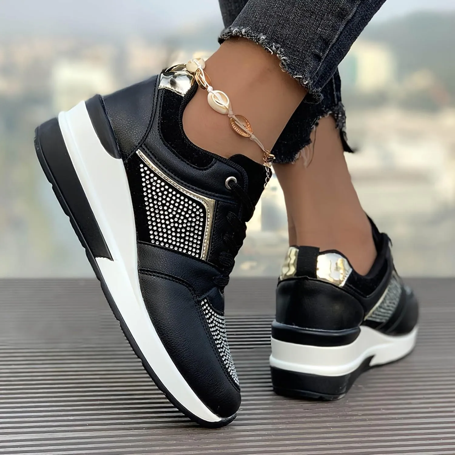 Arch Support Slip on Sneakers for Women Air Cushion Orthopedic Sneakers with Arch Support Fly Woven Mesh Shoe