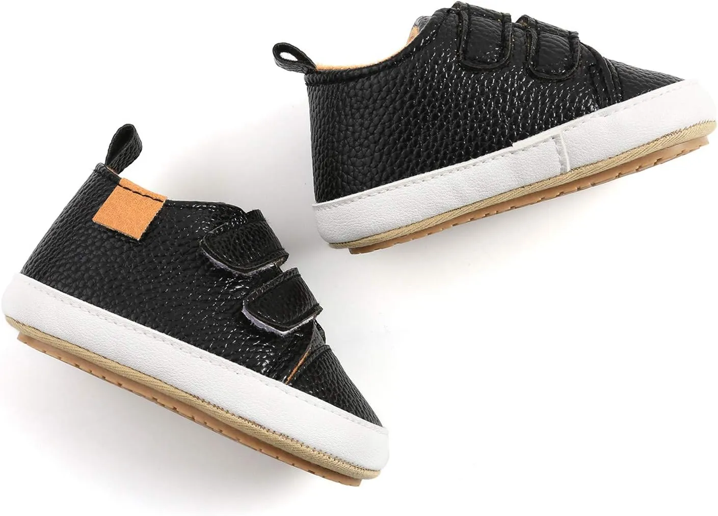 Baby Boys Casual Sneakers Toddler Girls PU Leather Rubber Sole Outdoor Footwear Unisex Infant Prewalkers Shoes
