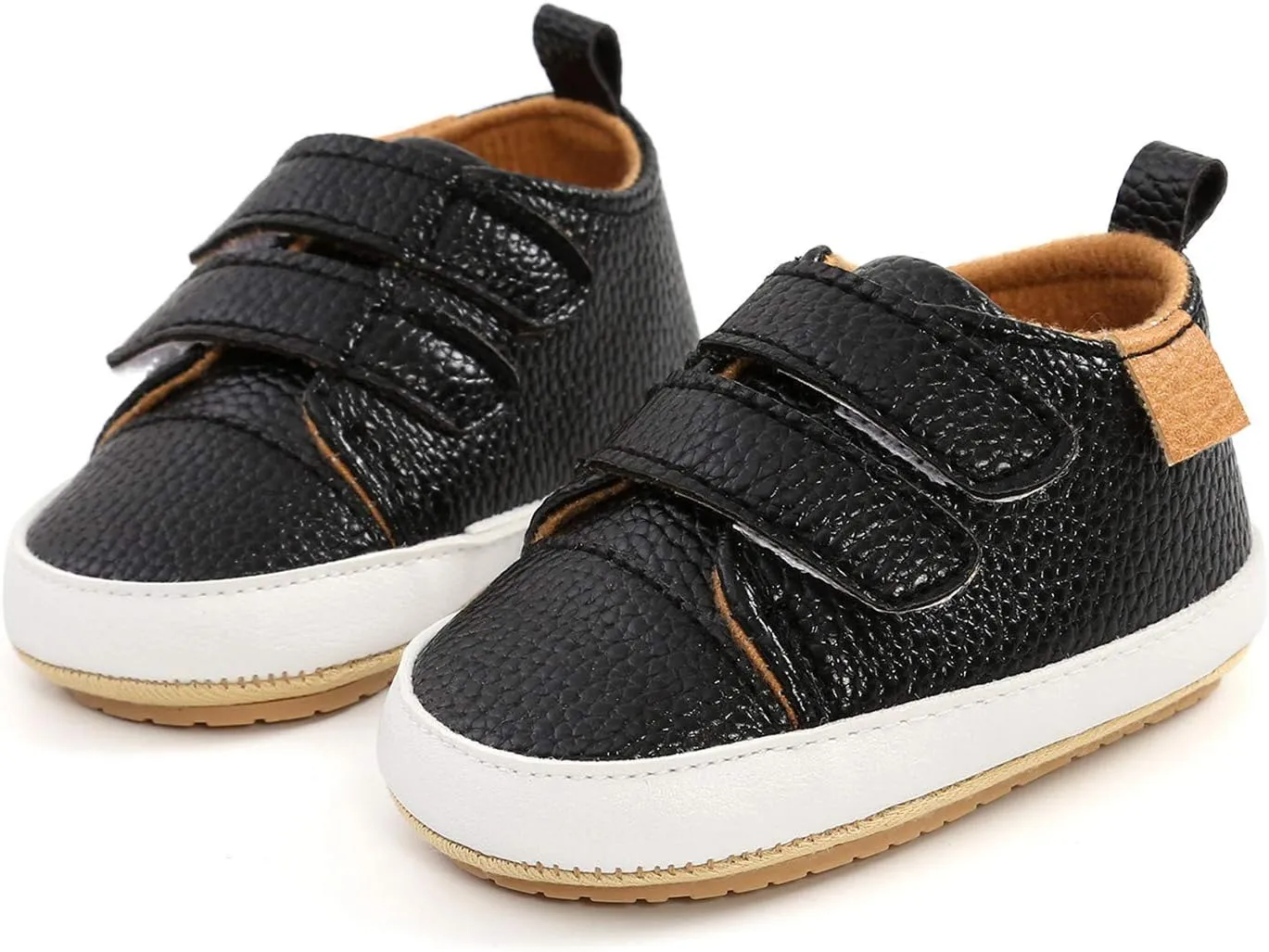 Baby Boys Casual Sneakers Toddler Girls PU Leather Rubber Sole Outdoor Footwear Unisex Infant Prewalkers Shoes