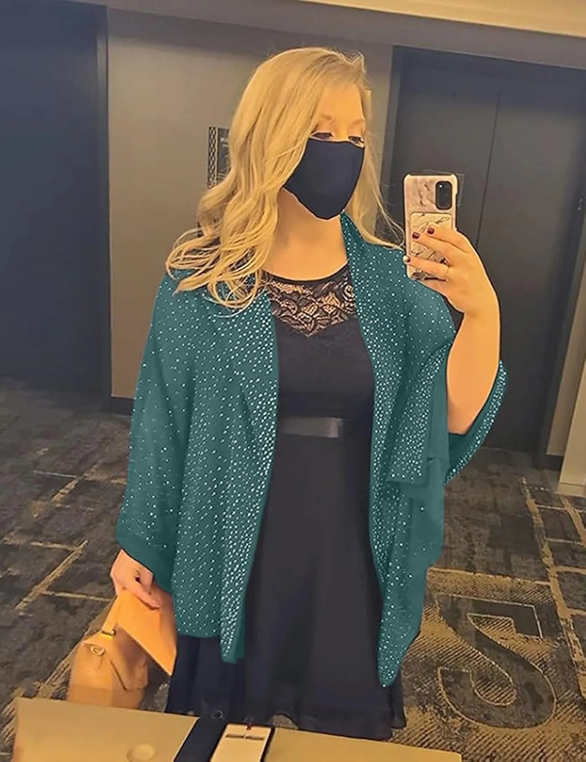 BANETTETA Starry Night Shawls and Wraps for Evening Dresses, Shiny Scarf for Womens Formal Wear