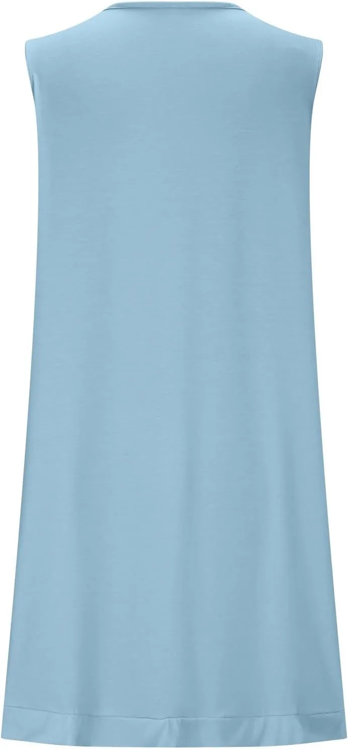 Beach Dresses for Women 2025 Vacation Sexy Mini Sundress Comfortable Soft Dress Summer Casual Loose Midi Dresses