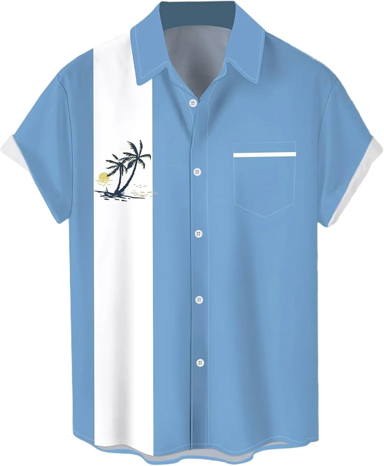 Big and Tall Shirts Men Hawaiian Shirts Short Sleeve Outdoor Activities Tees Mens Vacation Shirts