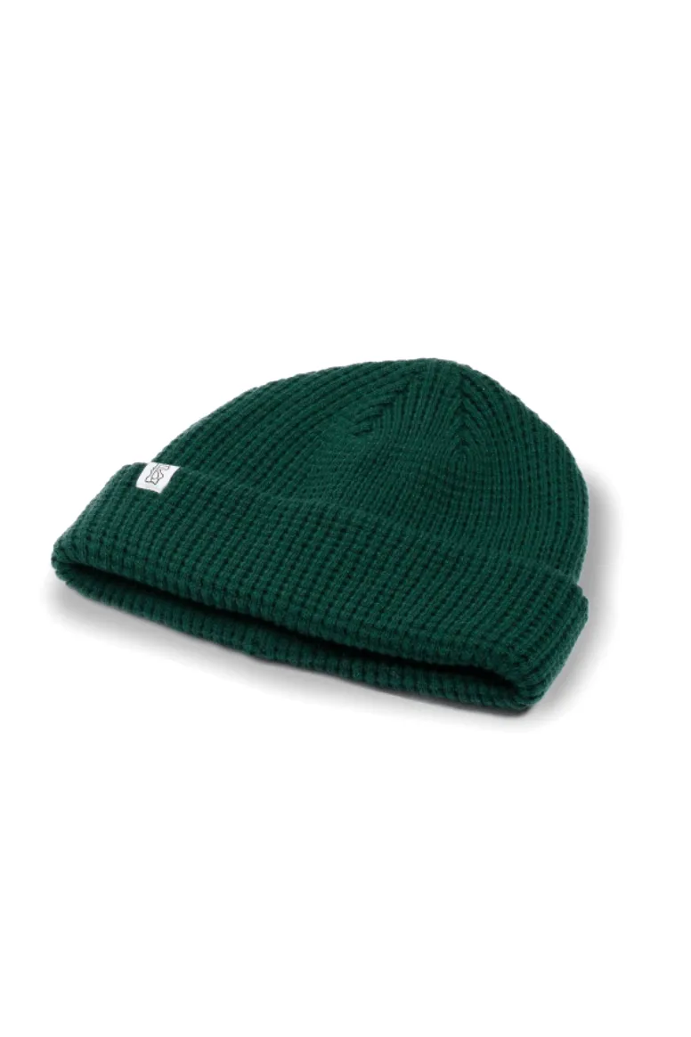 BILLY BONES CLUB WAFFLE KNIT BEANIE - MOSS PIT