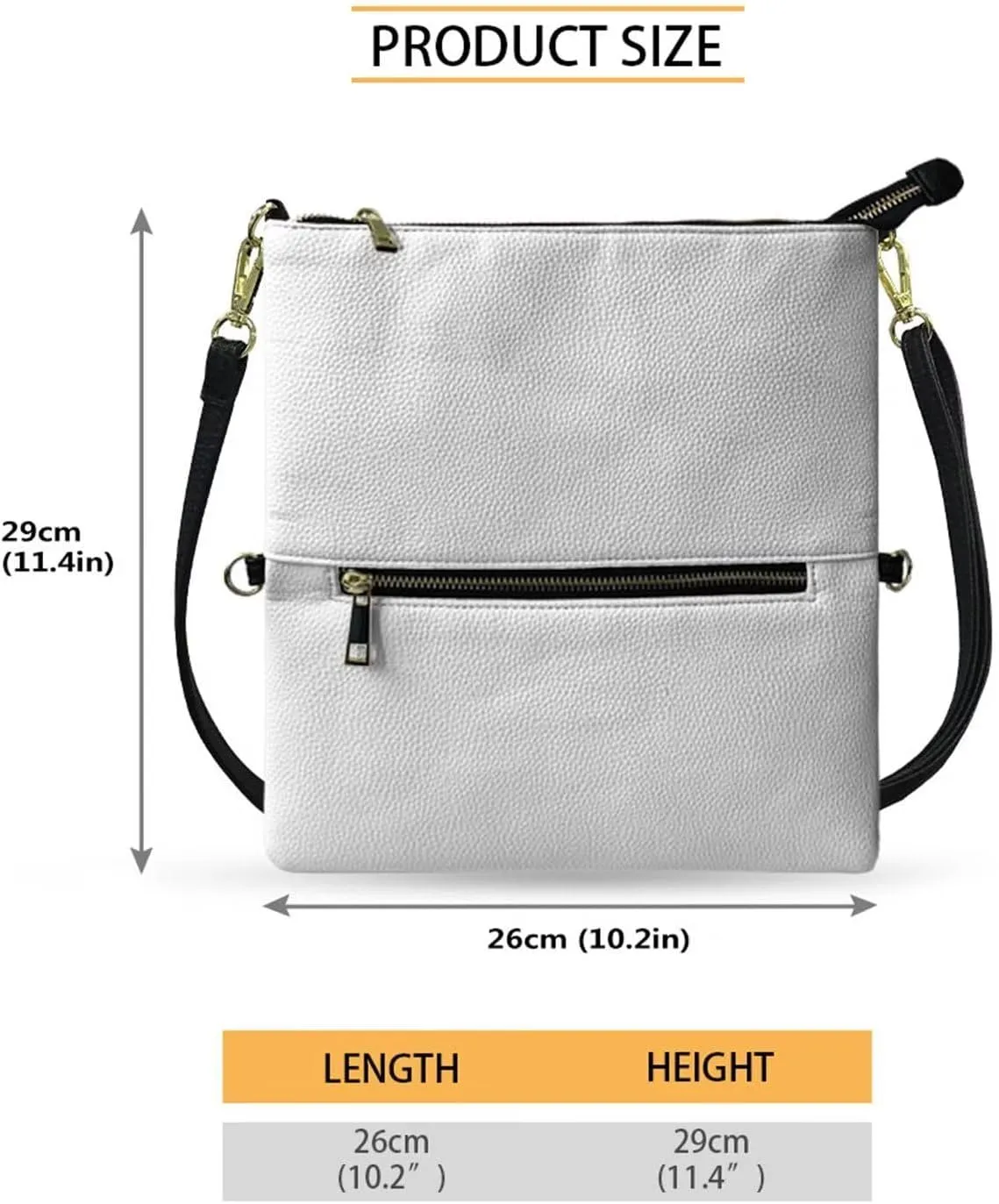 Binienty Graphic Crossbody Purses for Women,Shoulder Handbags Vegan Leather Casual Satchel with Guitar Strap