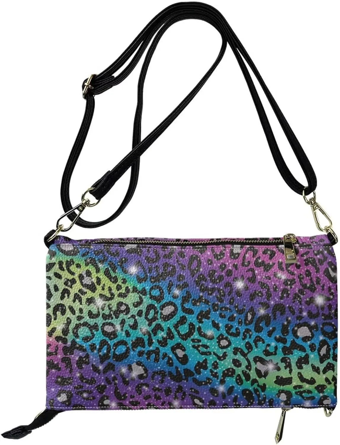 Binienty Graphic Crossbody Purses for Women,Shoulder Handbags Vegan Leather Casual Satchel with Guitar Strap