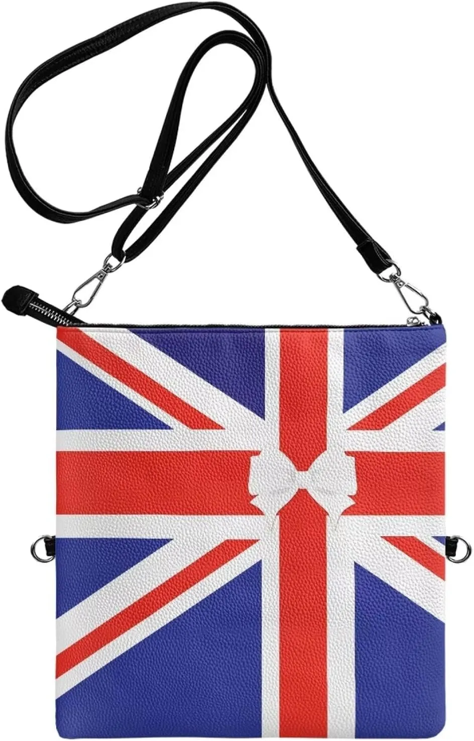 Binienty Graphic Crossbody Purses for Women,Shoulder Handbags Vegan Leather Casual Satchel with Guitar Strap