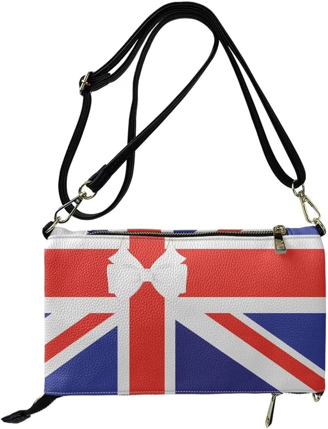 Binienty Graphic Crossbody Purses for Women,Shoulder Handbags Vegan Leather Casual Satchel with Guitar Strap