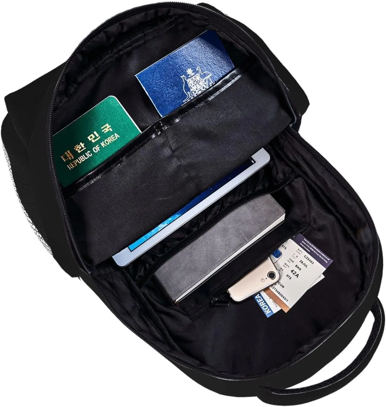 Black Travel Laptop Backpack for Women Lightweight College Backpack Adjustable Fits 15.6 Inch Laptop Bag Waterproof for Men, Work, Gym