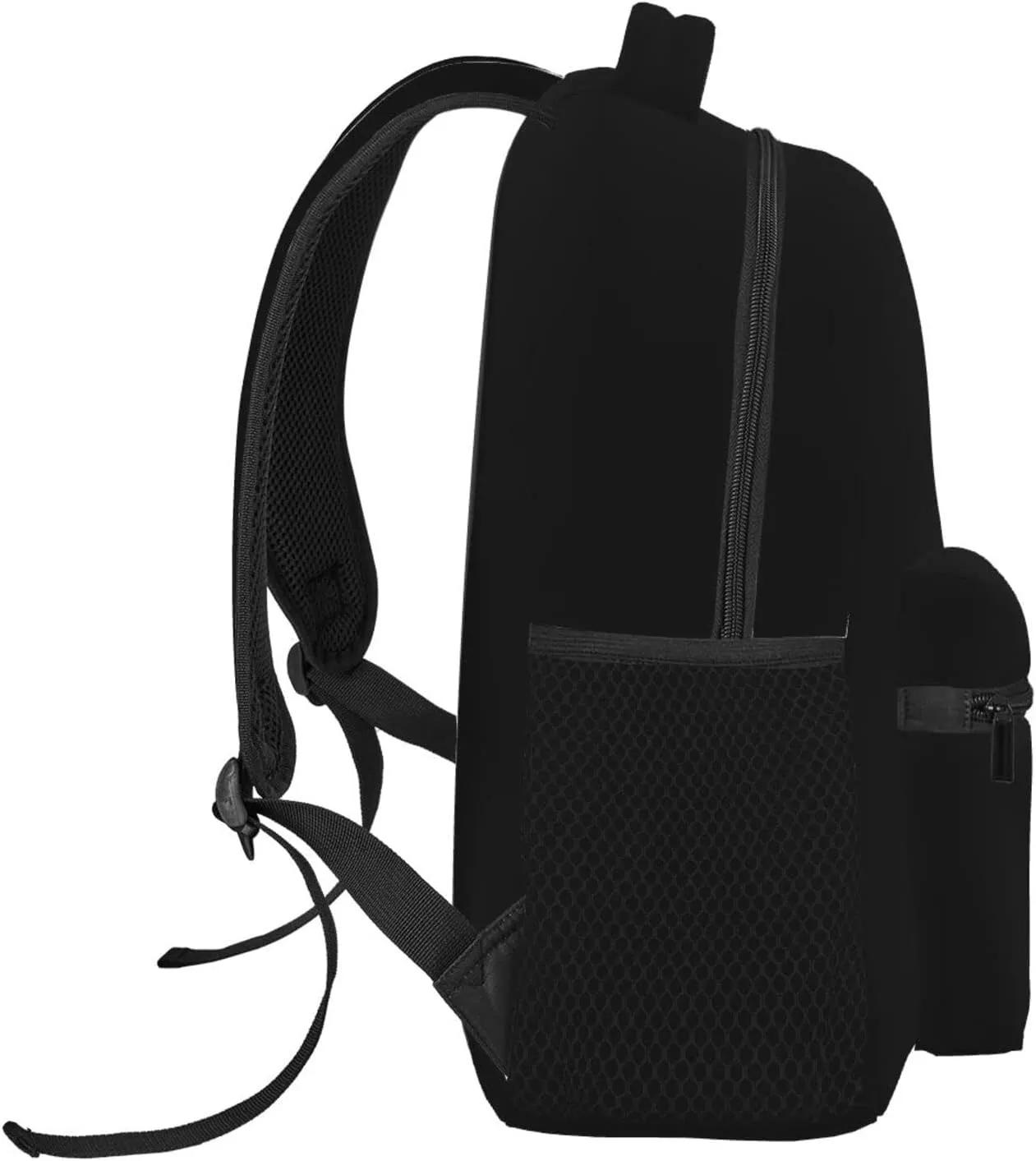 Black Travel Laptop Backpack for Women Lightweight College Backpack Adjustable Fits 15.6 Inch Laptop Bag Waterproof for Men, Work, Gym