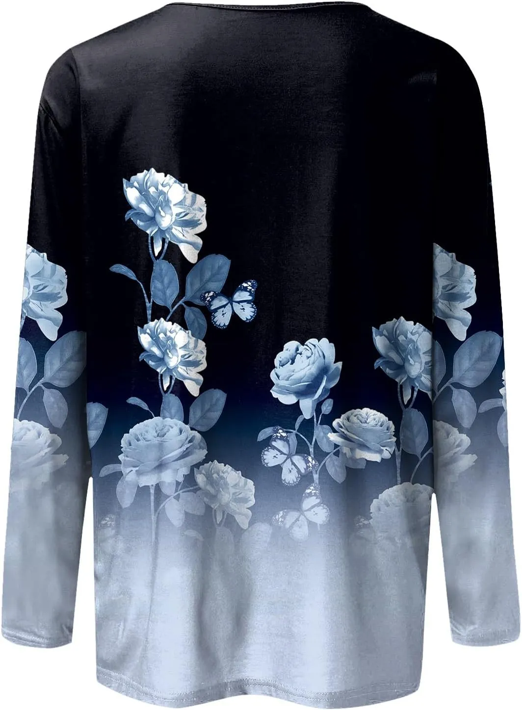 Blouses for Women 2025 Three Quarter Sleeve Round Neck T Shirt Hawaiian Printing Trendy Fashion Beach Tops