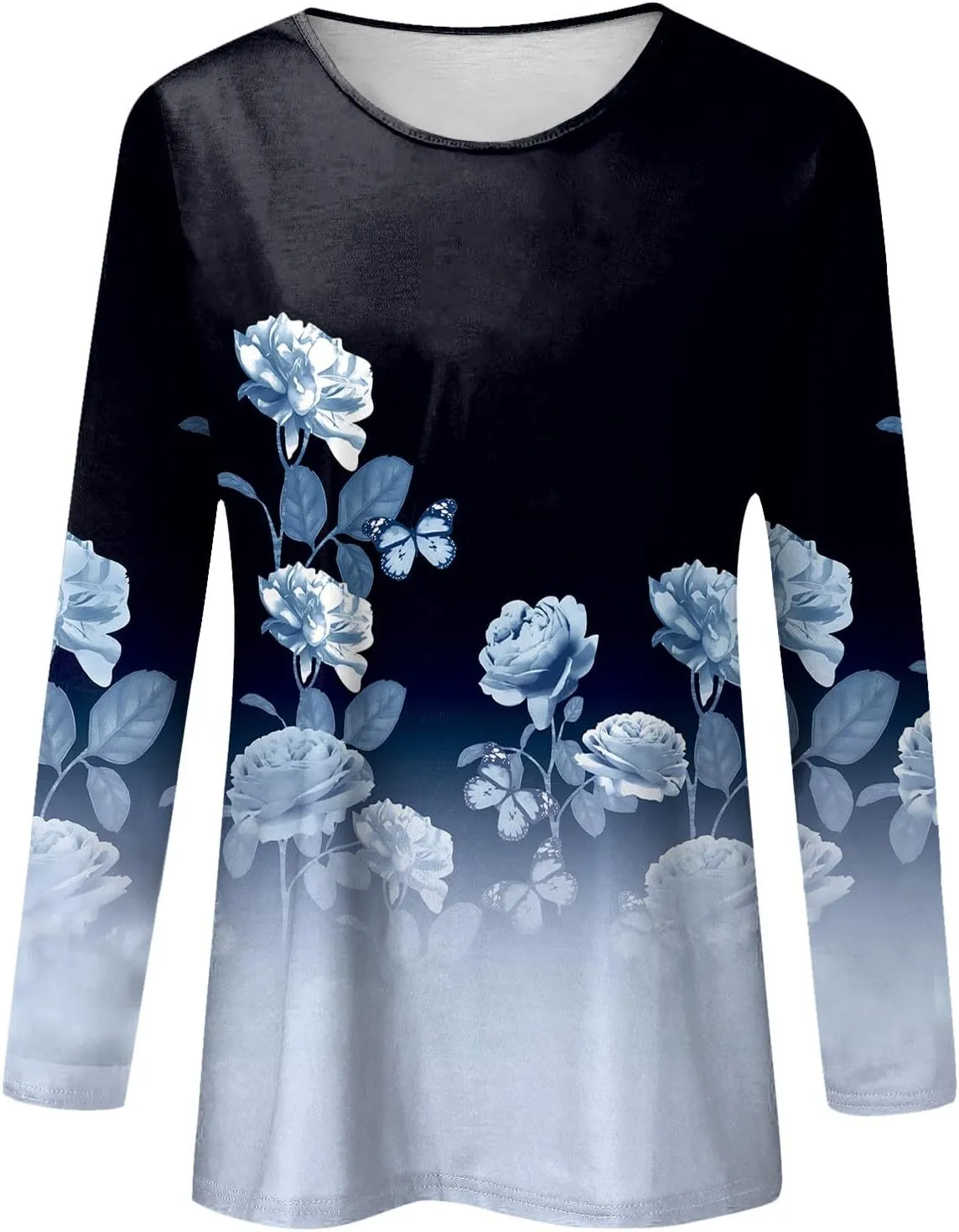 Blouses for Women 2025 Three Quarter Sleeve Round Neck T Shirt Hawaiian Printing Trendy Fashion Beach Tops