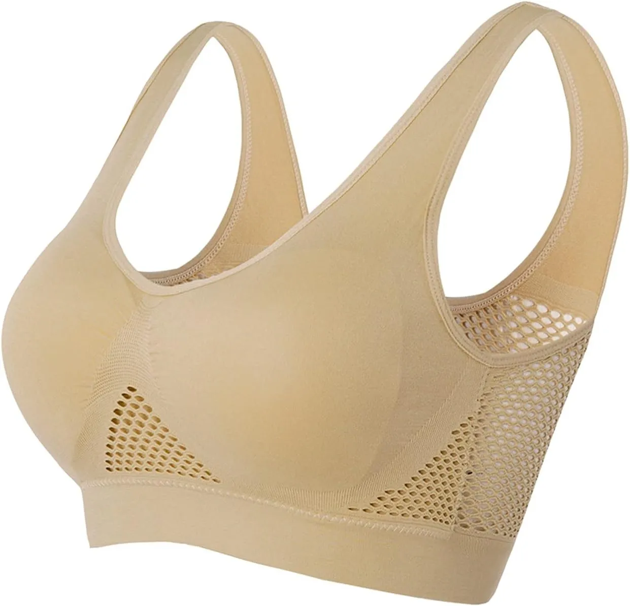 Breathable Cool Liftup Air Bra, 2025 New Sports Bras Large Size Air Bra, Comfortable Mesh Sports Bras for Women