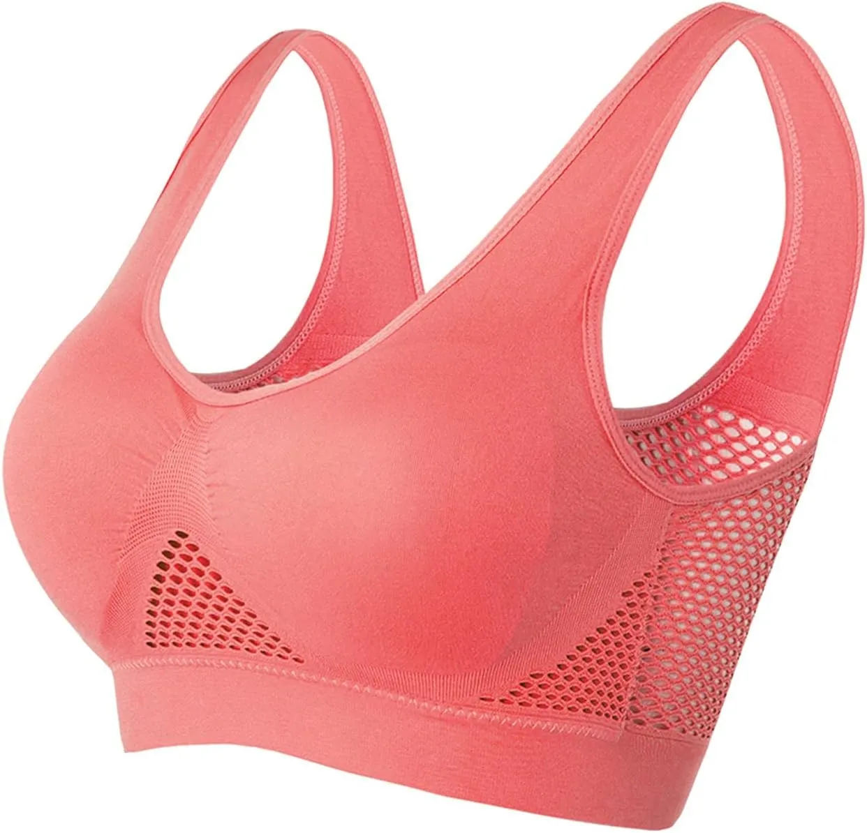 Breathable Cool Liftup Air Bra, 2025 New Sports Bras Large Size Air Bra, Comfortable Mesh Sports Bras for Women