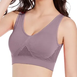 Breathable Cool Liftup Air Bra, 2025 New Sports Bras Large Size Air Bra, Comfortable Mesh Sports Bras for Women