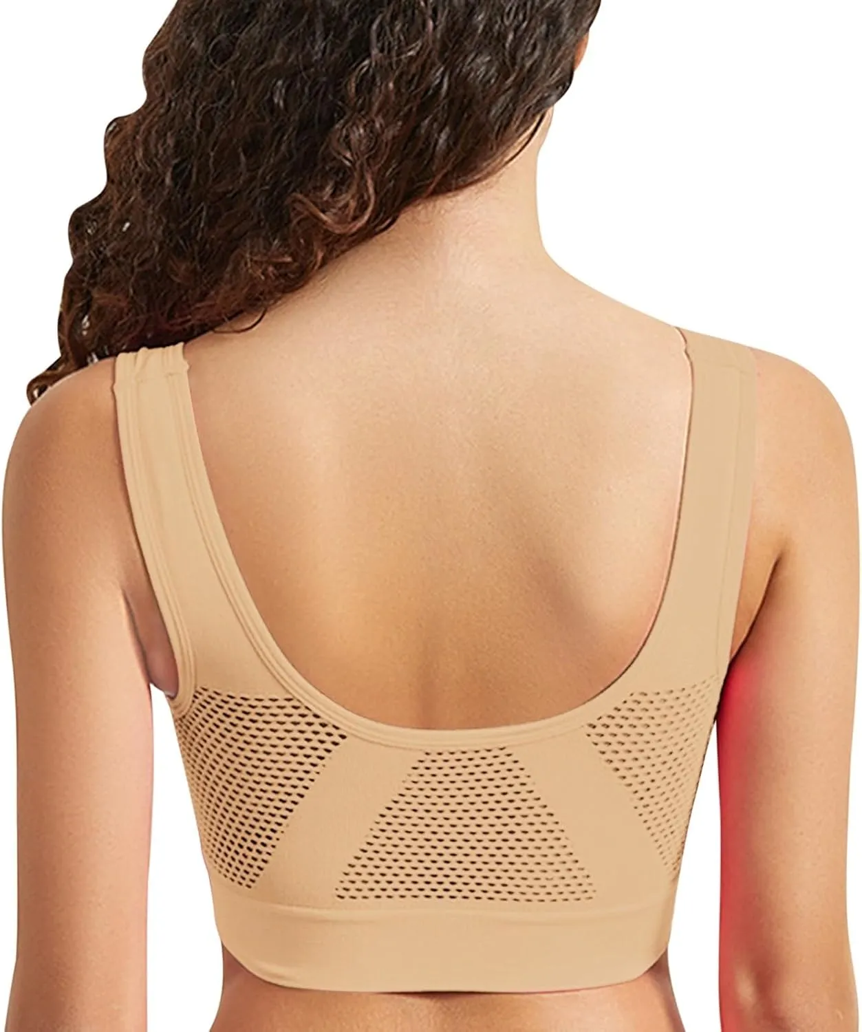 Breathable Cool Liftup Air Bra,2025 Seamless Wireless Plus Size Lingerie Women, Sports Bras Underwear