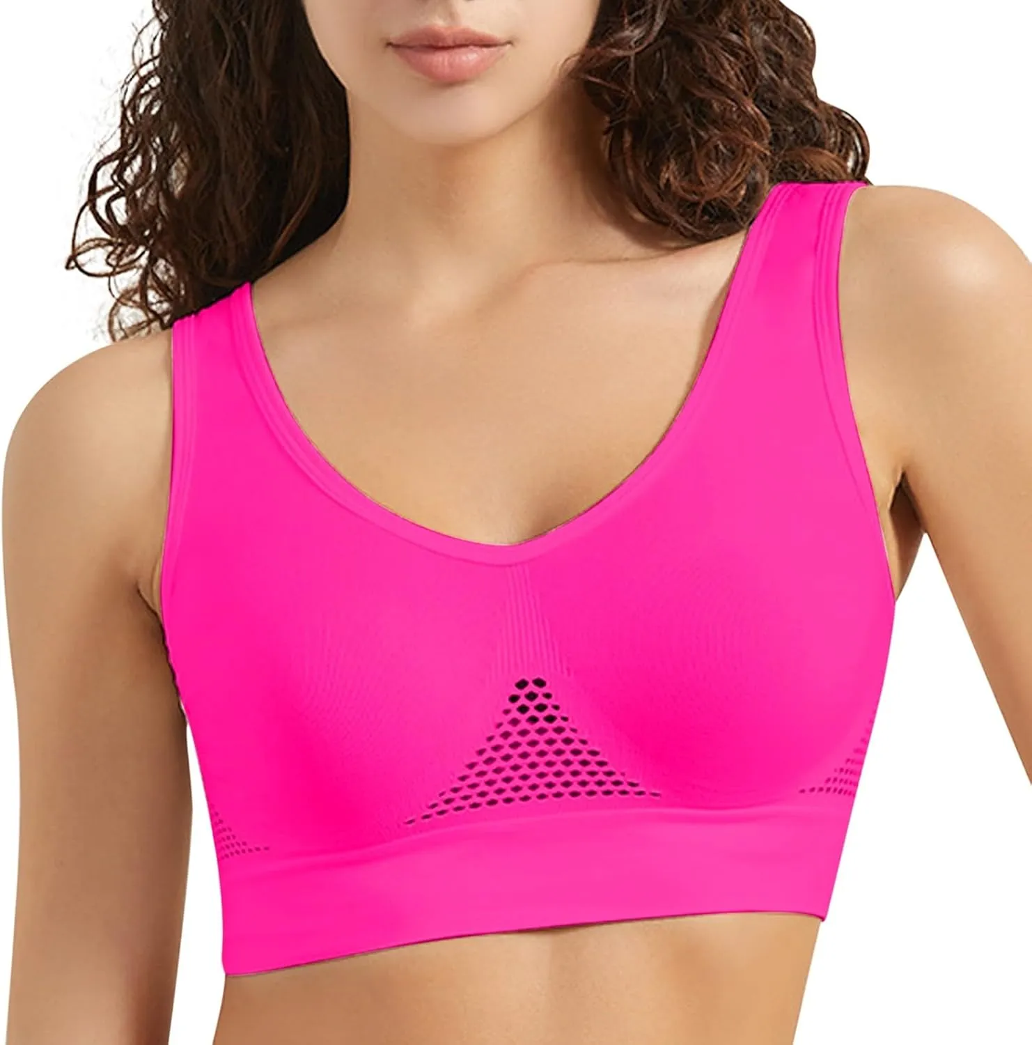 Breathable Cool Liftup Air Bra,2025 Seamless Wireless Plus Size Lingerie Women, Sports Bras Underwear