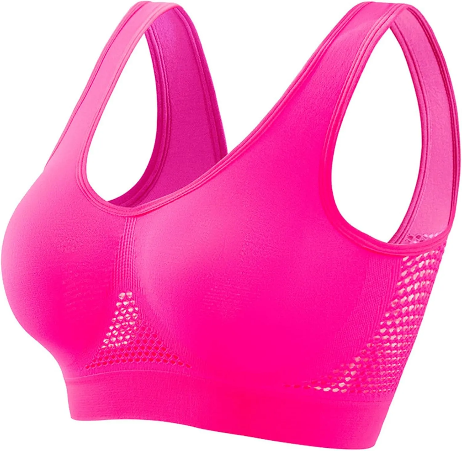 Breathable Cool Liftup Air Bra,2025 Seamless Wireless Plus Size Lingerie Women, Sports Bras Underwear