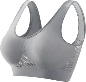 Breathable Cool Liftup Air Bras 2024 Sports Bras for Women Seamless Comfortable Mesh Yoga Bra Wirefree Soild Color Bra