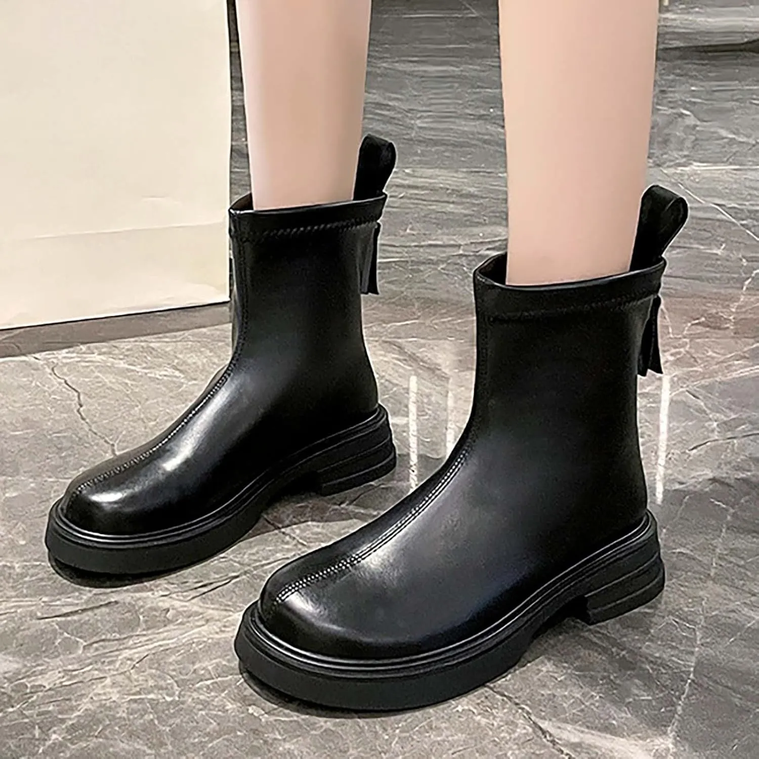 Brown Booties for Women Womens Fall Boots 2024 High Heeled Boots Wide Width Cowboy Boots for Women Black Square toe Ankle Boots for Women Low Heel Small Walking Boot for Sprained Ankle
