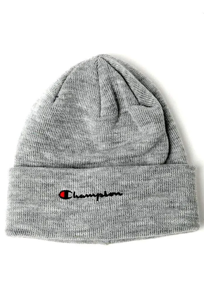 CHAMPION BEANIE C LIFE MICRO SCRIPT - GREY