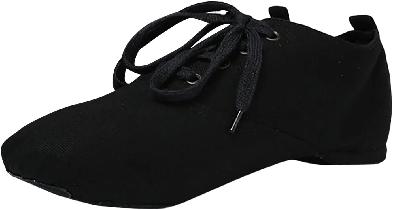 Children Canvas Dance Shoes Soft Soled Training Shoes Ballet Shoes Sandals Dance Shoes Tennis Shoes for Girls Size 6