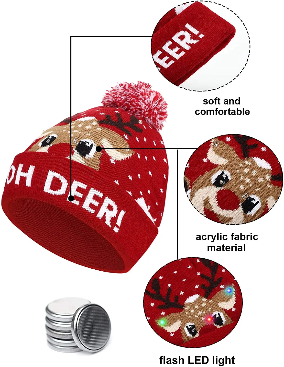 Christmas LED Beanies Hat